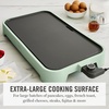 image:imageMartha Stewart 12 x 22 Electric Griddle XL Ceramic NonstickFlat Top Cooking Surface Adjustable Temperature Dial Drip Tray Dishwasher Safe 1500W Fast Even Heating Pancakes amp Eggs Linen CreamHoneydew Green